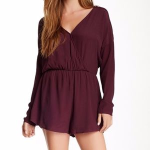 ASTR Maroon Romper